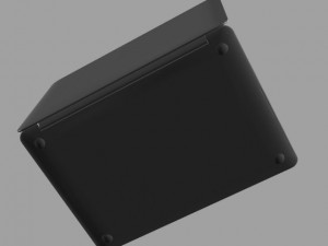 apple macbook pro retina lowpoly Modelo 3D