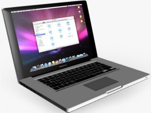 apple macbook pro lowpoly 3D Model
