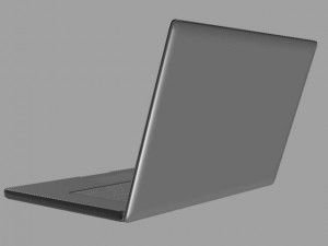 apple macbook pro lowpoly Modèle 3D