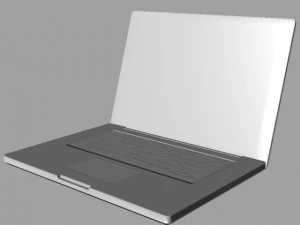 apple macbook pro lowpoly 3D Model