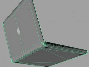apple macbook pro lowpoly 3D Model