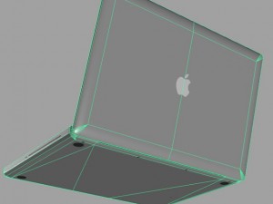 apple macbook pro lowpoly Modèle 3D