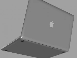 apple macbook pro lowpoly 3D Model