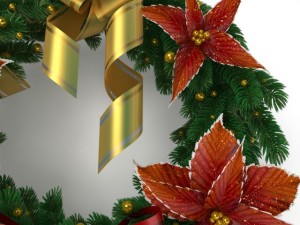 christmas wreath 1 3D Model