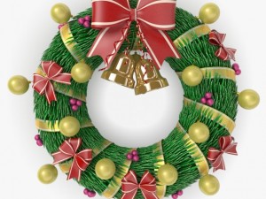christmas wreath 3 Modelo 3D