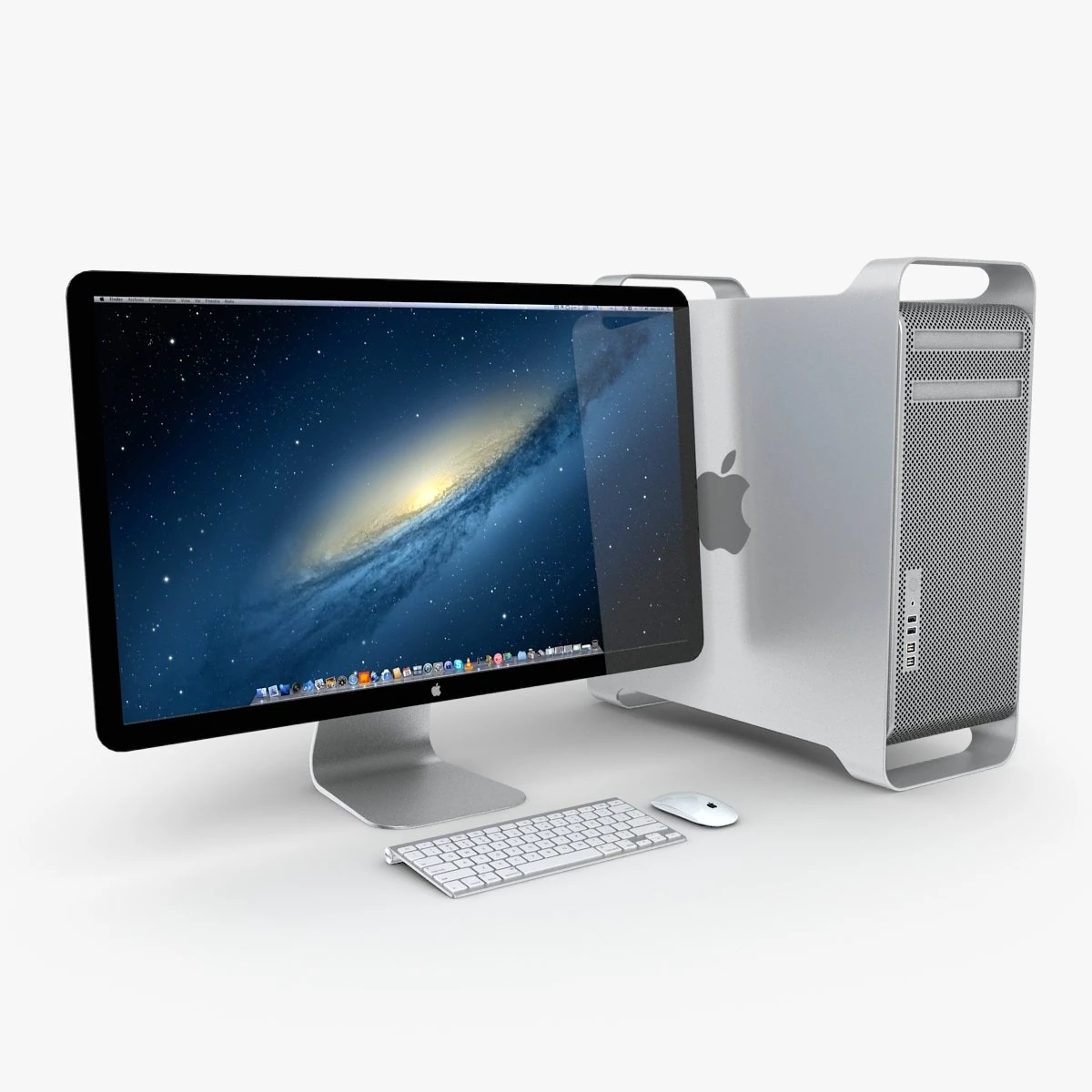 apple mac pro 2012 3D Model .c4d .max .obj .3ds .fbx .stl .blend 