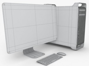 apple mac pro 2012 3D Модель