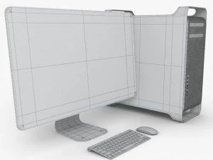 apple mac pro 2012 3D Model