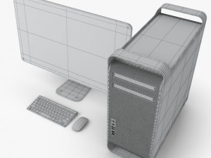 apple mac pro 2012 3D Модель