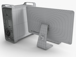 apple mac pro 2012 3D Модель