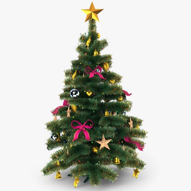 christmas tree 3D-Modell .c4d .max .obj .3ds .fbx .stl .blend 