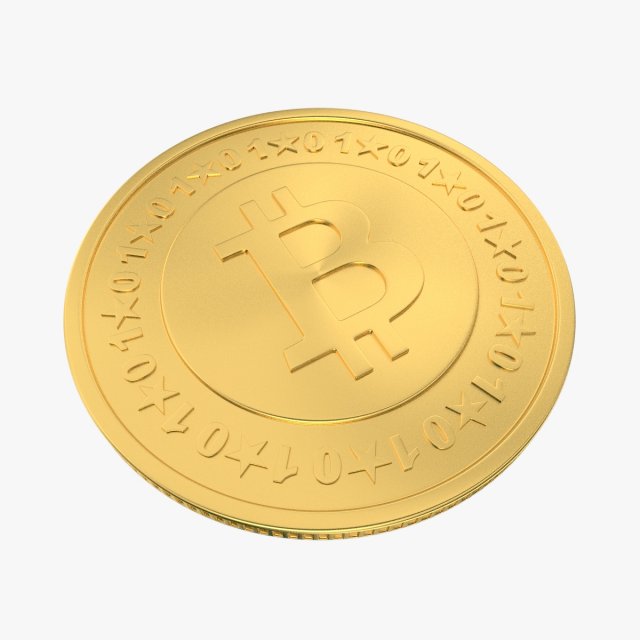 bitcoin 3Dモデル .c4d .max .obj .3ds .fbx .stl .blend 