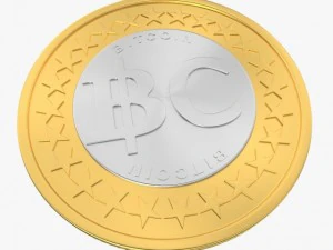 биткойн 2 3D Модель