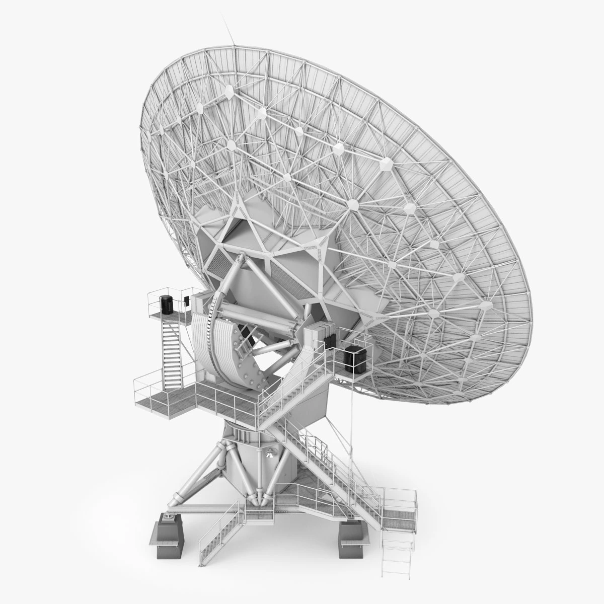vla radio telescope 3D Model .c4d .max .obj .3ds .fbx .stl .blend 