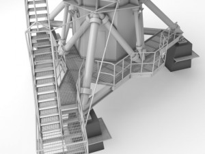 vla radio telescope 3Dモデル