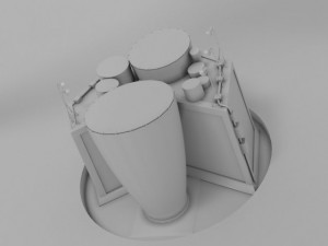 vla radio telescope 3Dモデル