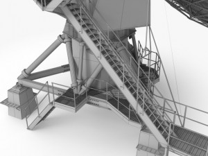 vla radio telescope 3Dモデル