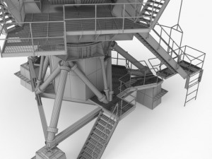 vla radio telescope 3Dモデル