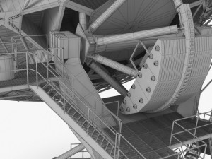 vla radio telescope 3Dモデル