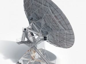 vla radio telescope textured 3D Model