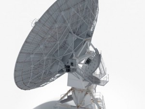 vla radio telescope textured 3D Модель