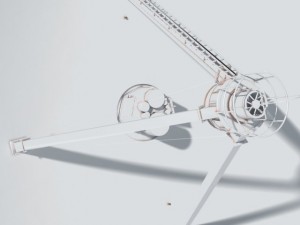 vla radio telescope textured 3D Модель