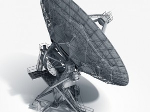 vla radio telescope textured 3D Модель