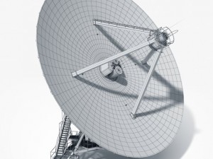 vla radio telescope textured 3D Модель