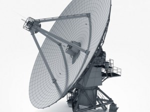 vla radio telescope textured 3D Модель