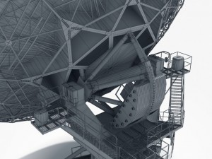 vla radio telescope textured 3D Модель