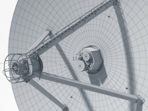 vla radio telescope textured 3D Модель