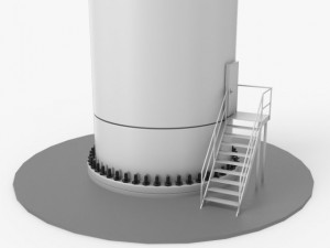 wind turbine nordex Model 3D