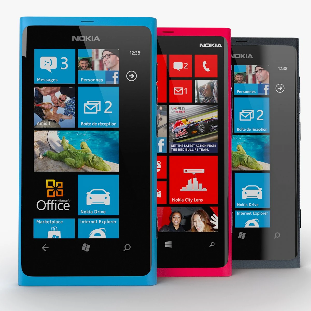 nokia lumia 800 3D Model .c4d .max .obj .3ds .fbx .stl .blend 
