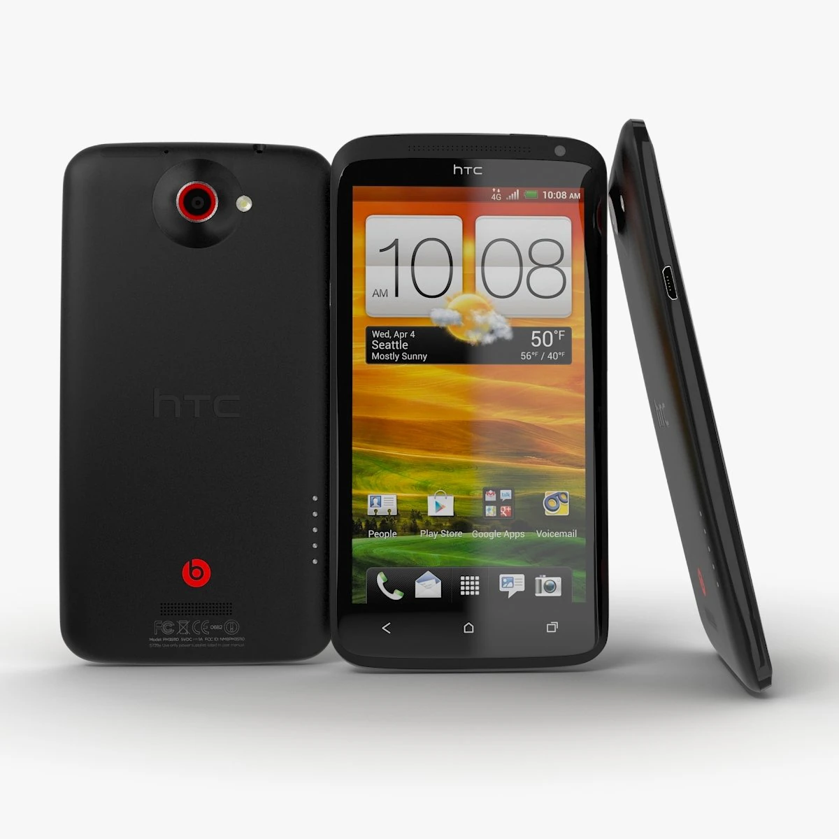 htc one x plus 3D Model .c4d .max .obj .3ds .fbx .stl .blend