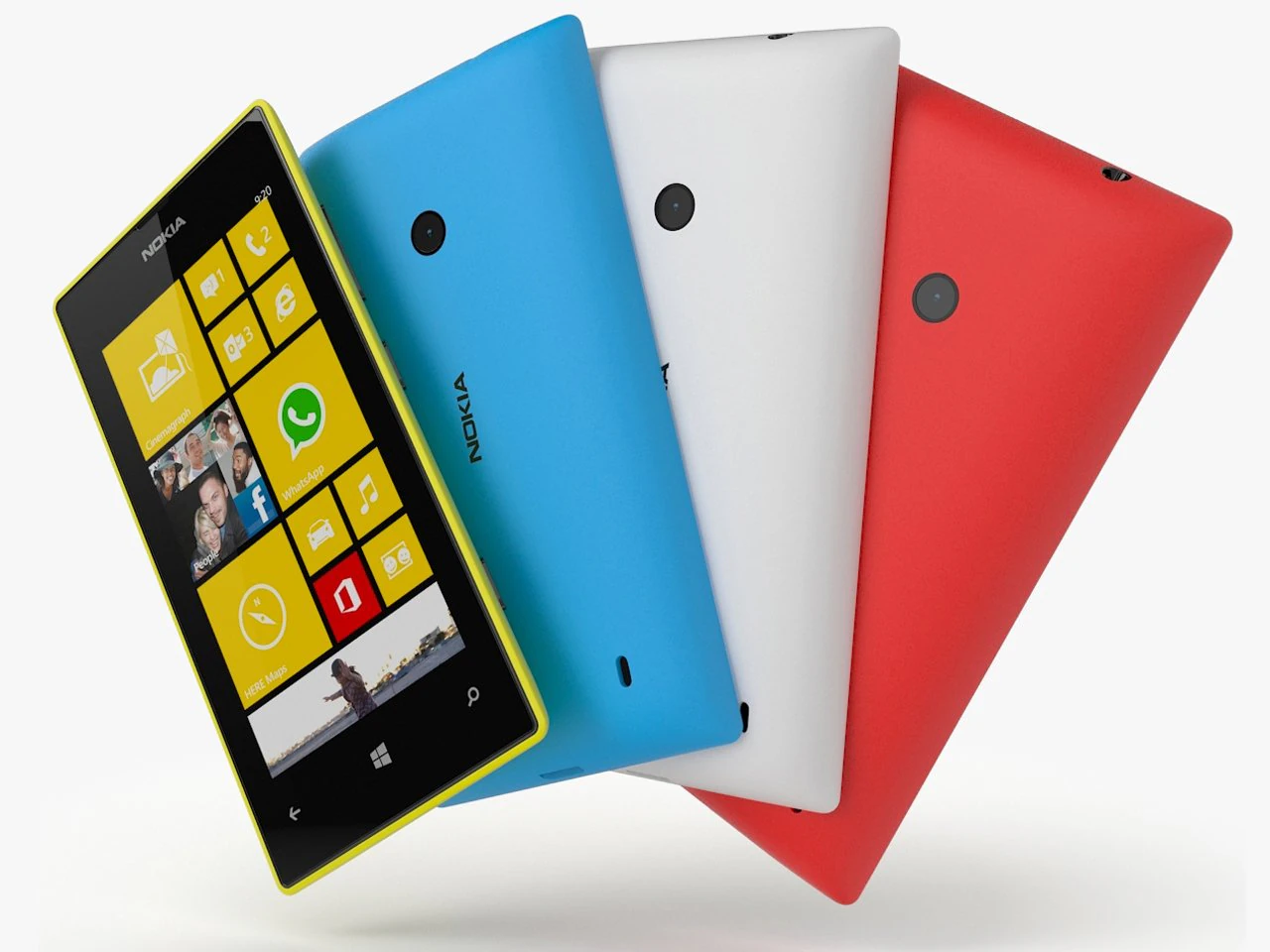 nokia lumia 520 3D Model .c4d .max .obj .3ds .fbx .stl .blend 