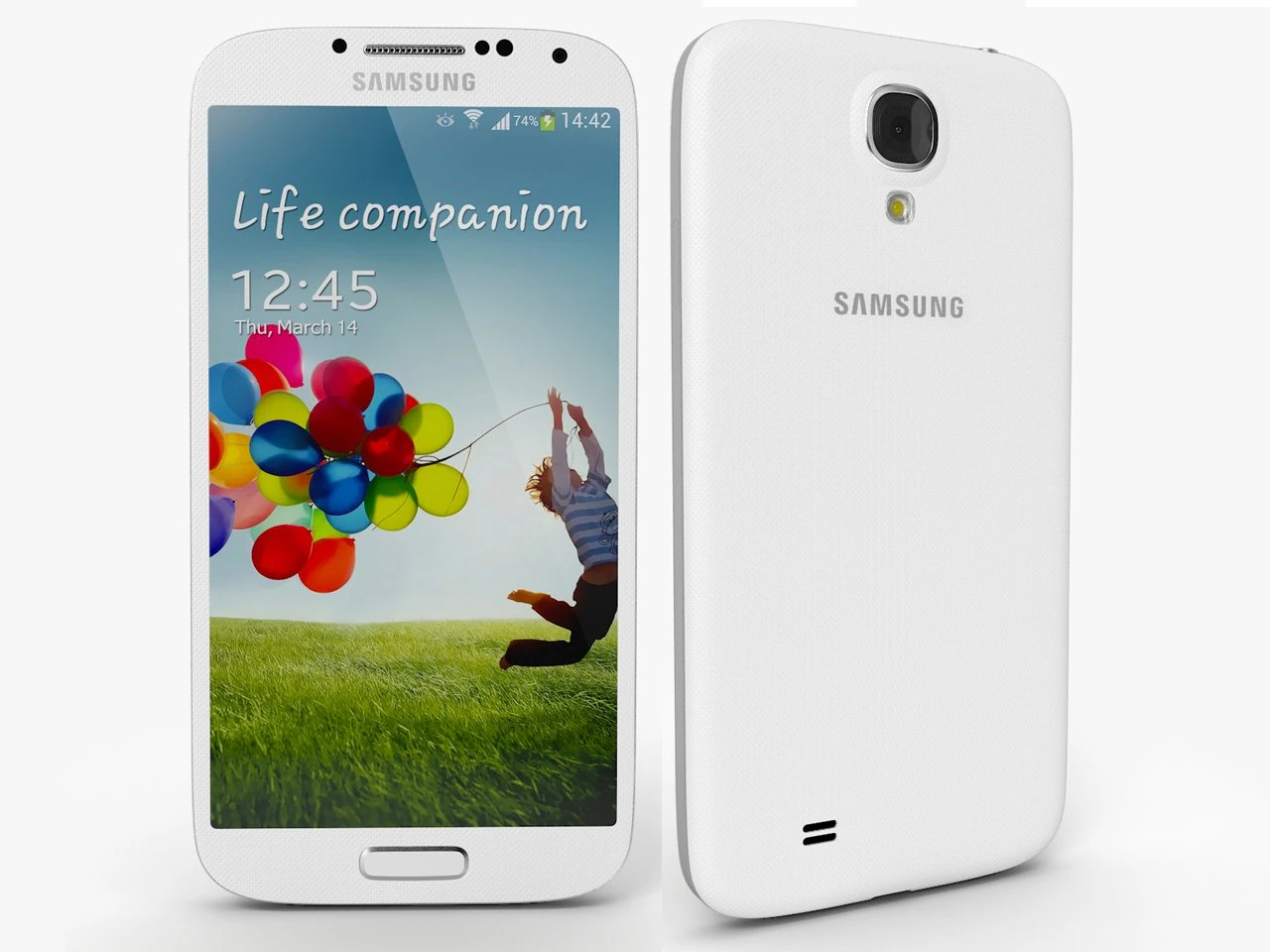 samsung galaxy s 4 3D Model .c4d .max .obj .3ds .fbx .stl .blend 
