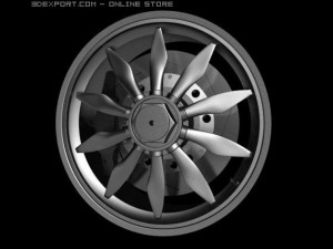 c8 spyker highly detailed whee Modello 3D
