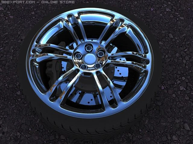 wheel 3D Model .c4d .max .obj .3ds .fbx .stl .blend 