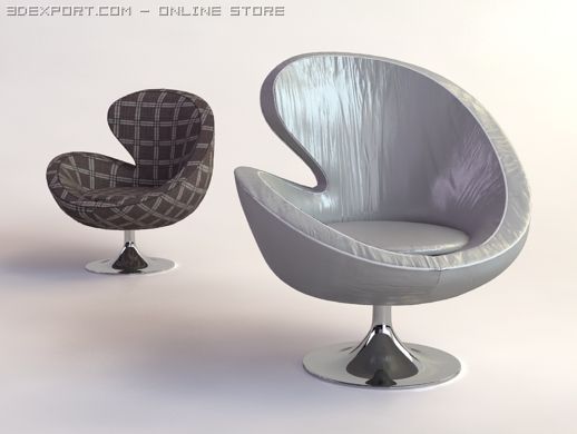 iris chair 3D Модель .c4d .max .obj .3ds .fbx .stl .blend 