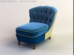 collins armchair Model 3D