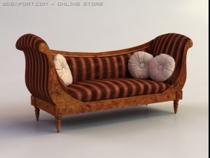 divan classic Model 3D