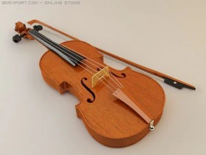 violin 3D Model