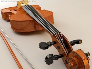 violin Model 3D
