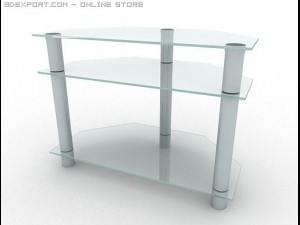 glass table Modello 3D