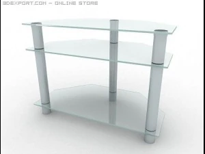 tavolo in vetro Modello 3D