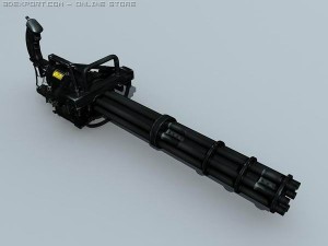 m134 gatling minigun 3D मॉडल