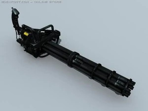 m134 gatling minigun 3D Model