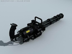 m134 gatling minigun 3D मॉडल