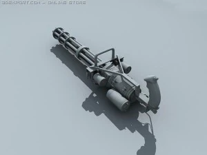 m134 gatling minigun 3D Model