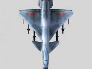 j 10 &ccedil;in askeri u&ccedil;ağı 3D Model